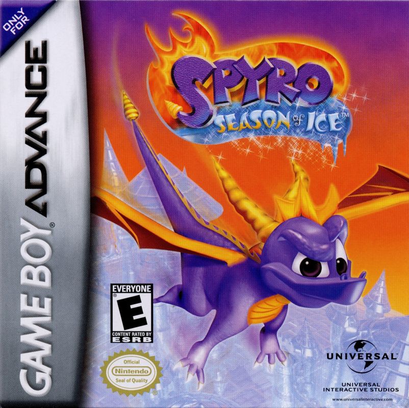 Spyro: Season of Ice box art for GameBoy Advance
